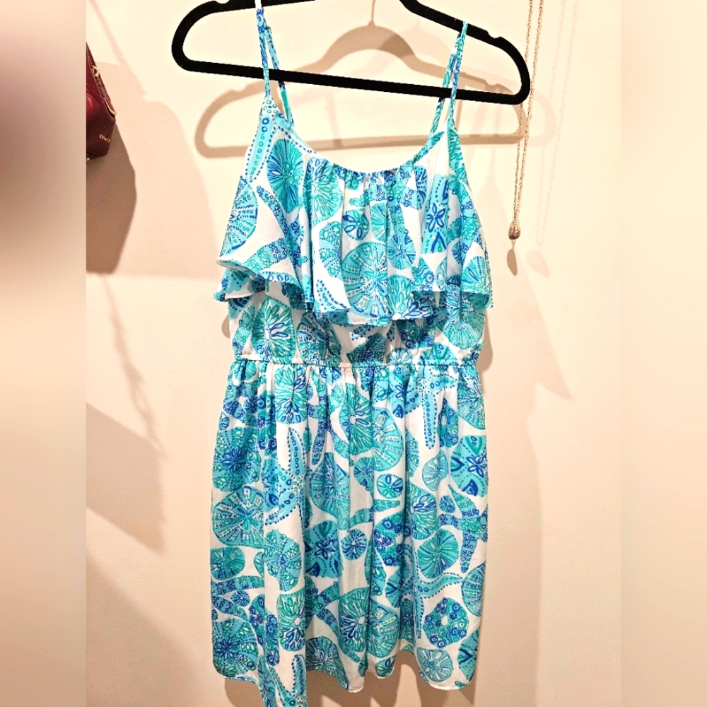 Lilly Pulitzer for Target Blue & Teal Sand Dollar Print Sundress